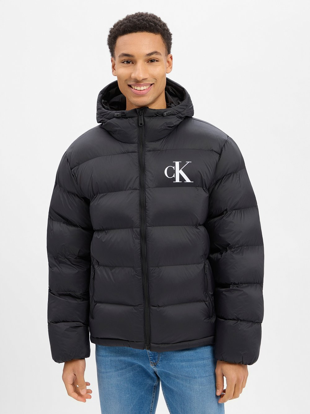 Calvin Klein Jeans Pikowana kurtka męska Mężczyźni czarny, XXL