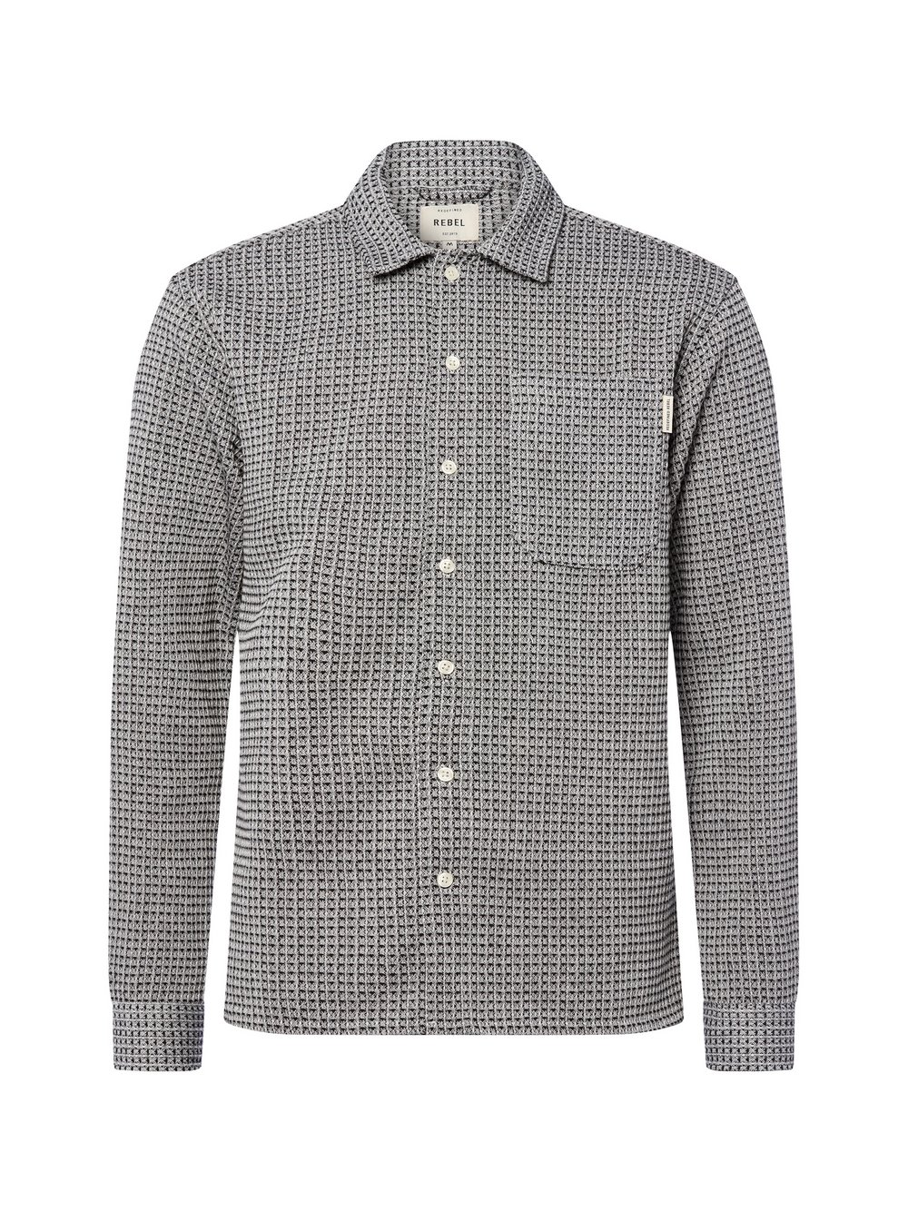 Redefined Rebel Bluza męska - Chen Mężczyźni Regular Fit czarny|biały, S