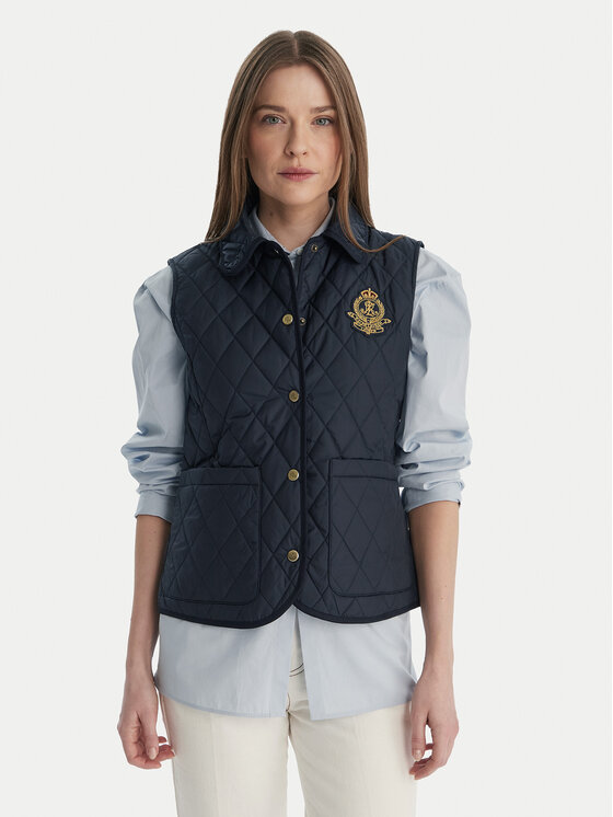 LAUREN RALPH LAUREN Bezrękawnik 297P10887001 Granatowy Regular Fit