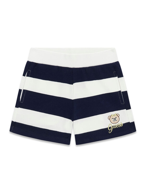 Guess Szorty sportowe K6GD04 KBOR4 Granatowy Regular Fit