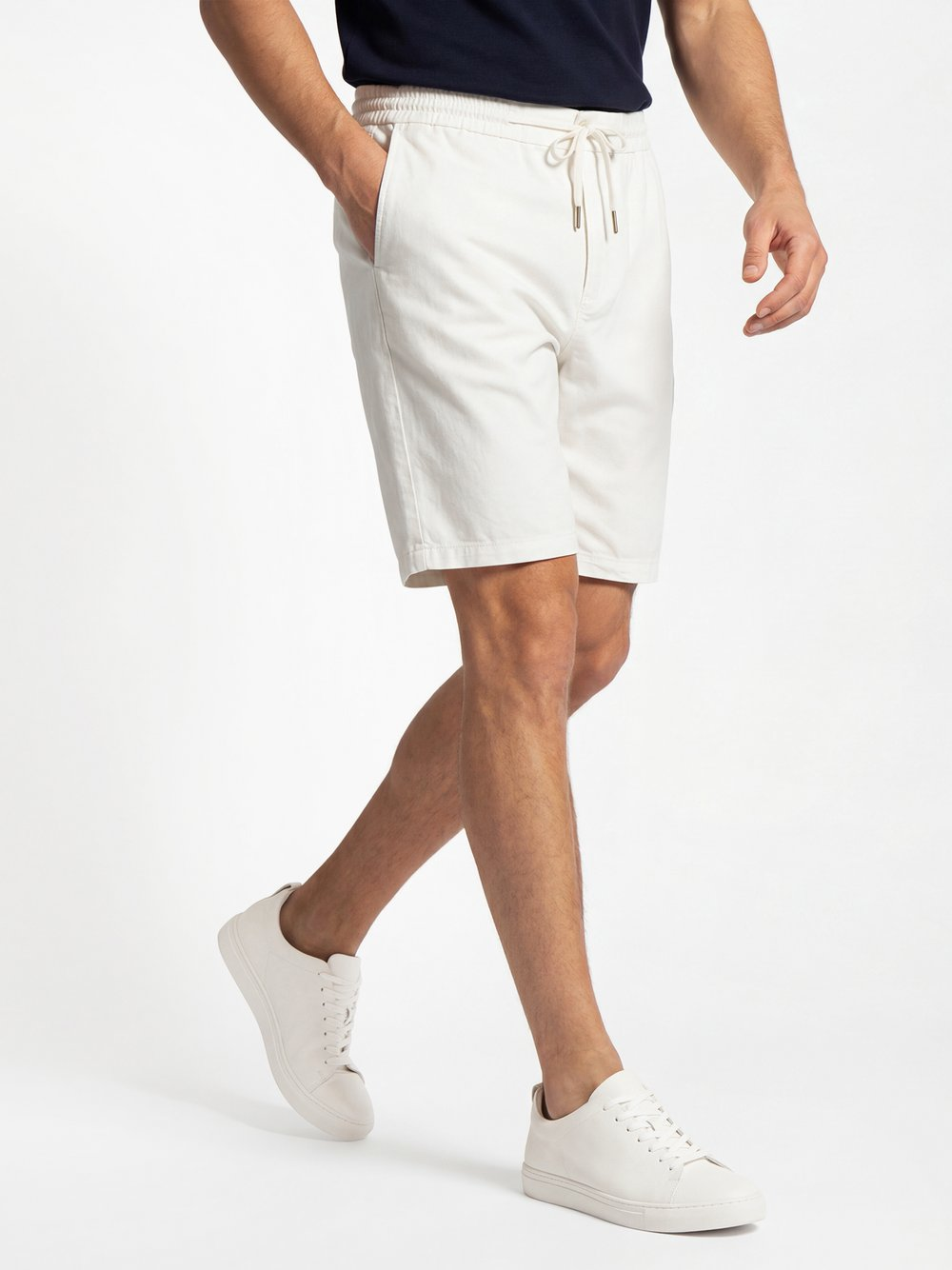 Scotch & Soda Bermudy z zawartością lnu Mężczyźni Bawełna biały, 32