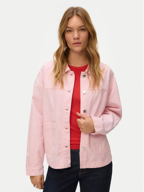 Vero Moda Koszula jeansowa Jamie 10331693 Różowy Relaxed Fit