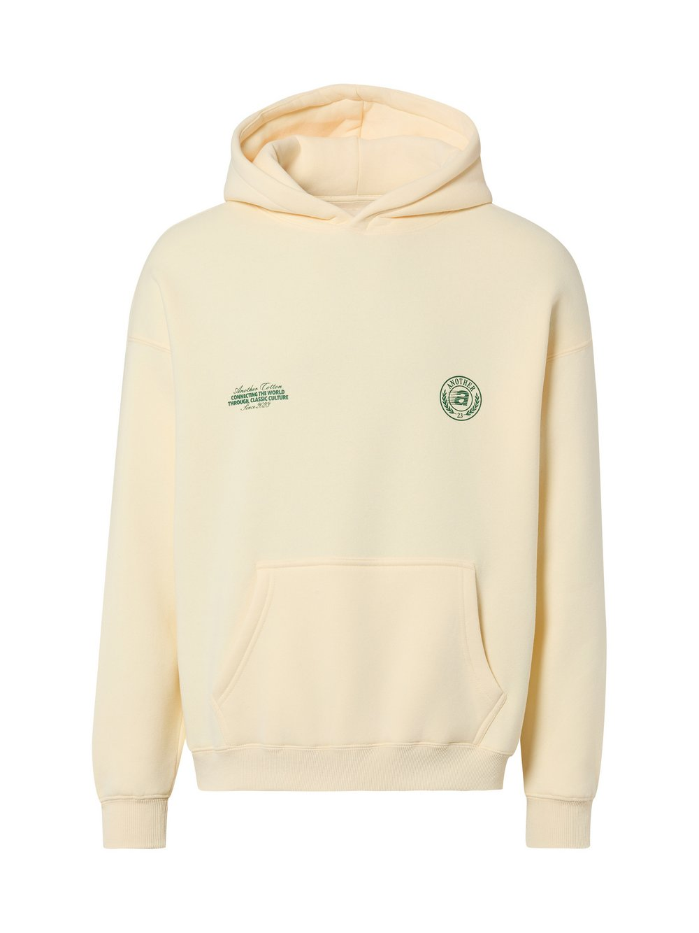 Another Cotton Lab Męski sweter z kapturem - Sunday Miles Mężczyźni żółty, XL
