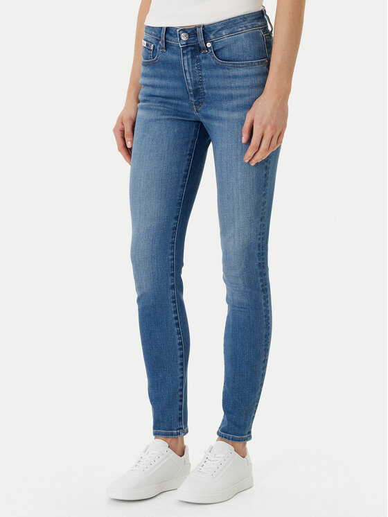 Calvin Klein Jeans Jeansy LV047F704G Niebieski Skinny Fit