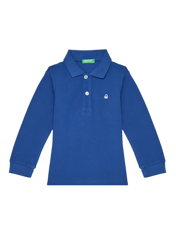 United Colors Of Benetton Polo 3089G3009 Niebieski Regular Fit