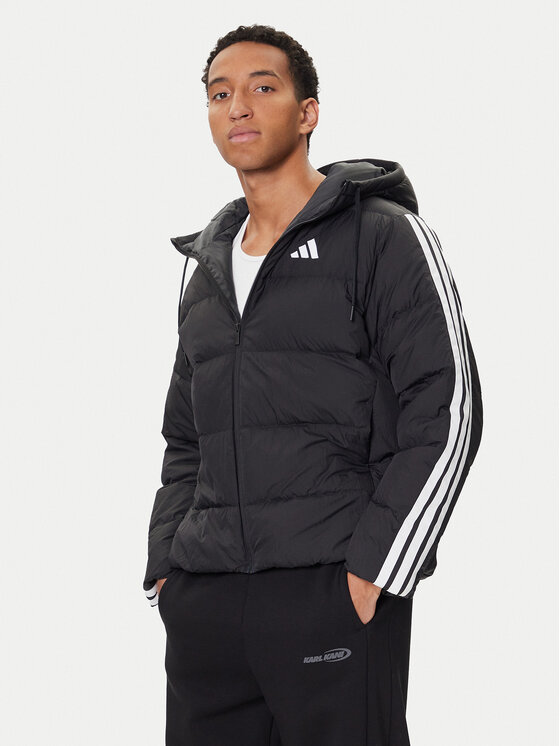 adidas Kurtka puchowa Essentials Climawarm 3-Stripes JM4165 Czarny Regular Fit