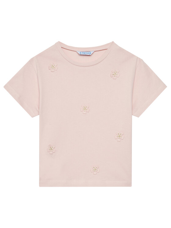 Mayoral T-Shirt 3013 Różowy Regular Fit