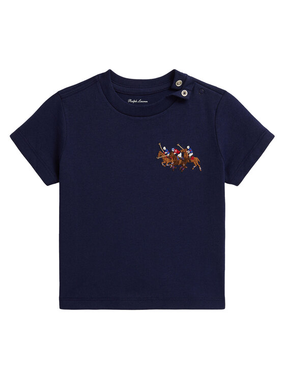 Polo Ralph Lauren T-Shirt 320A95734001 Granatowy Regular Fit