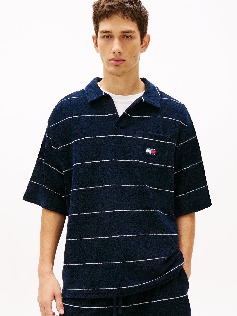 Tommy Jeans Męska koszulka polo Mężczyźni niebieski, S