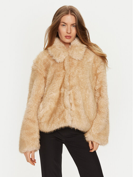 Bardot Futro 59562JB Beżowy Regular Fit