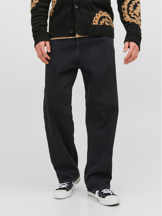 Jack & Jones Jeansy Alex 12236089 Czarny Baggy Fit