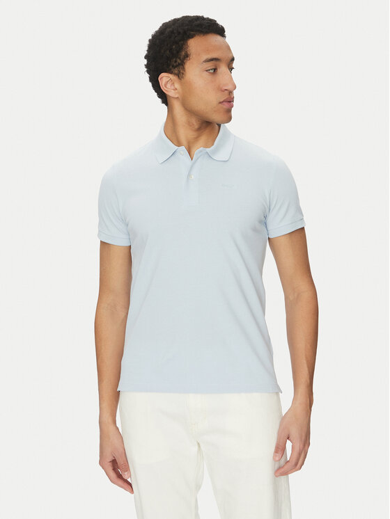 Geox Polo M5511B T3240 F4508 Błękitny Regular Fit