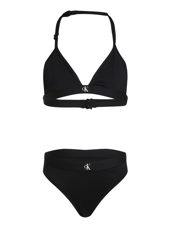 Calvin Klein Swimwear Strój kąpielowy KY0KY00092 Czarny