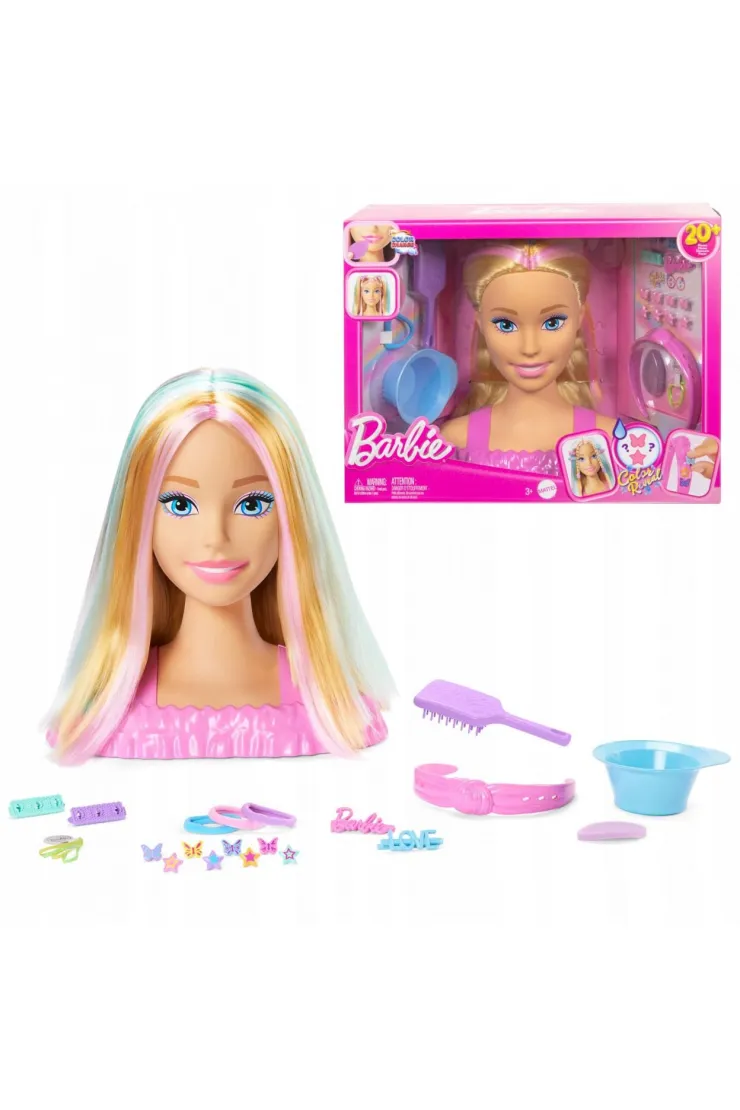 Barbie. Głowa do stylizacji Blond włosy JFG81