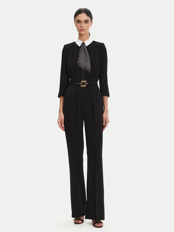 Elisabetta Franchi Kombinezon TU-047-52E2 Czarny Regular Fit