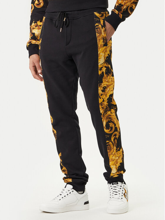 Versace Jeans Couture Spodnie dresowe 80GAA3C0 FS196 Czarny Regular Fit