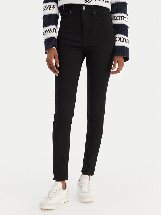 Tommy Jeans Jeansy Sylvia DW0DW19936 Niebieski Skinny Fit