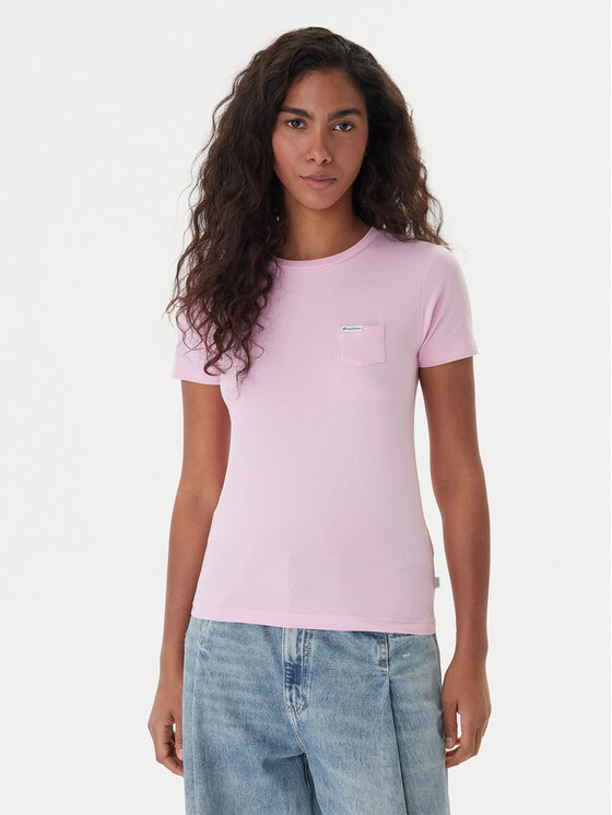 Guess Jeans T-Shirt W5RI52 J1314 Różowy Regular Fit