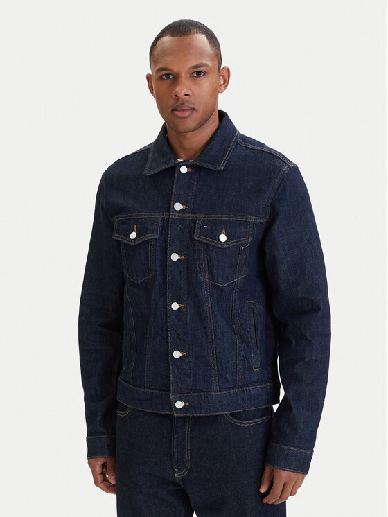 Tommy Jeans Kurtka jeansowa Ryan DM0DM22984 Granatowy Regular Fit