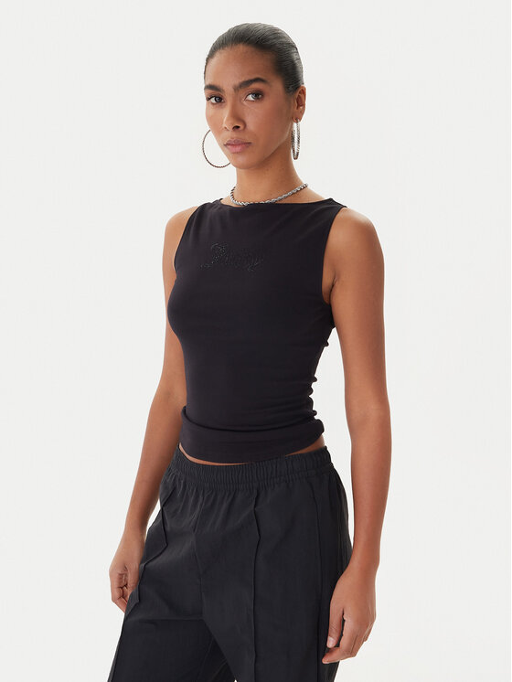Juicy Couture Top Mia JCWCT225315 Czarny Slim Fit