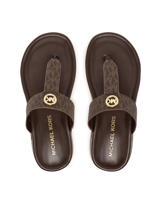 MICHAEL Michael Kors Japonki Koya Flip Flap 40R6KOFA2B Brązowy