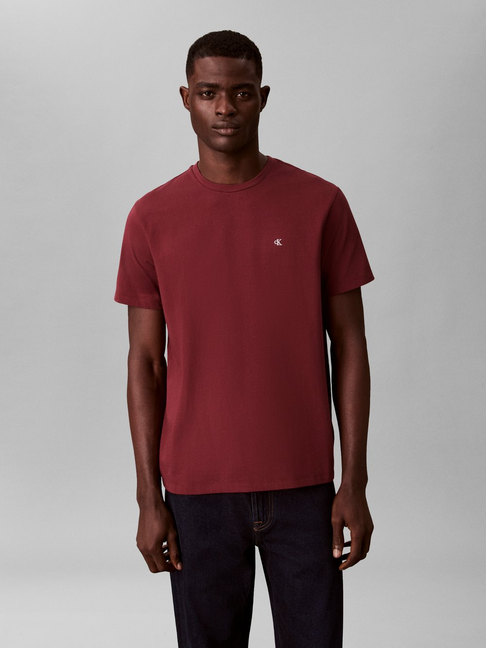 Calvin Klein Jeans Koszulka męska Mężczyźni Bawełna czerwony, XL