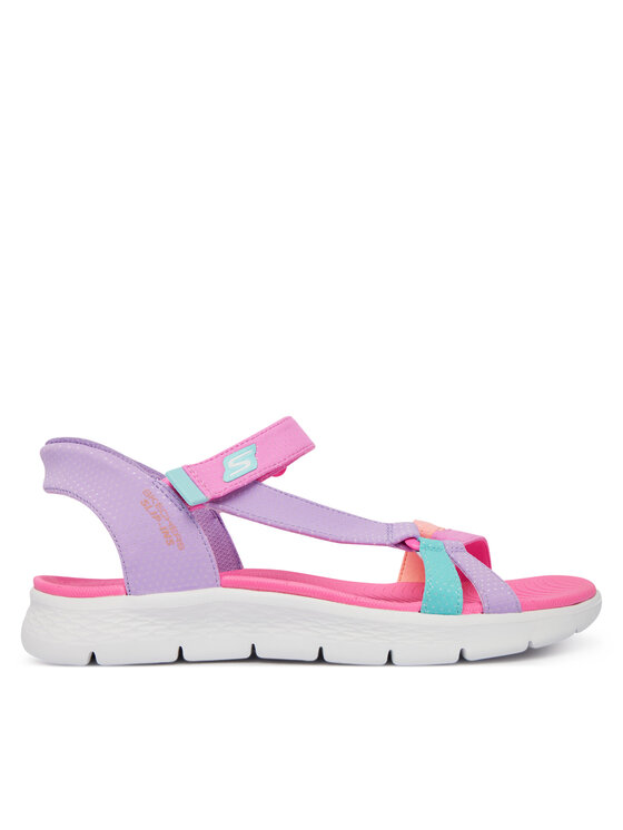 Skechers Sandały Slip-Ins: Go Walk Flex Sandal - Lots Of Sol 303028L/MLT Fioletowy