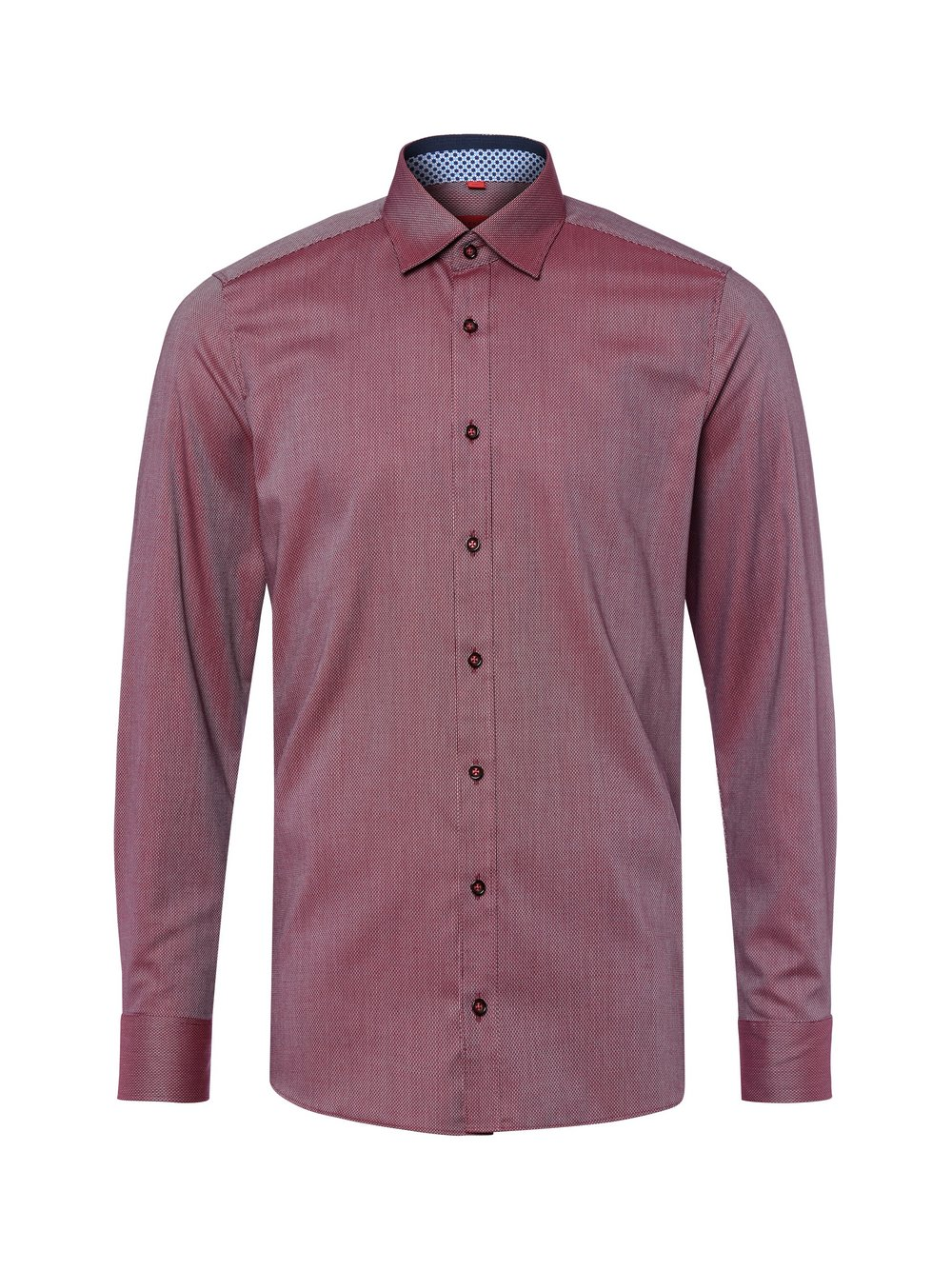 Finshley & Harding Męska koszula biznesowa Mężczyźni Slim Fit Bawełna czerwony, 43
