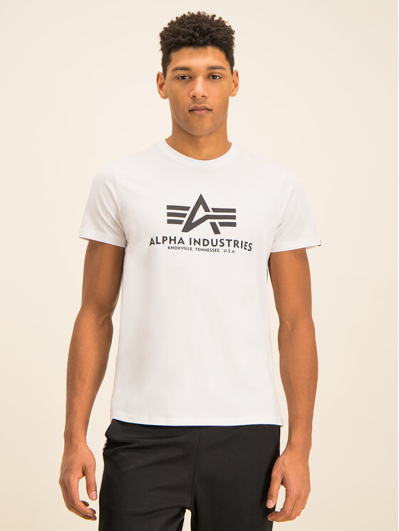 Alpha Industries T-Shirt Basic 100501 Biały Regular Fit