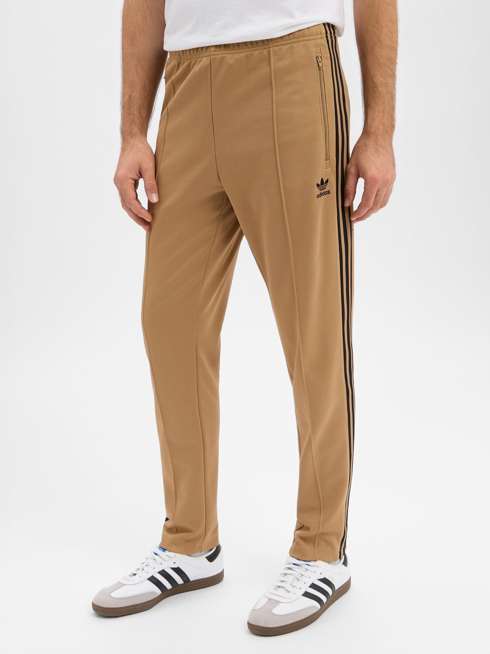 adidas Originals Męskie spodnie dresowe Mężczyźni Bawełna beżowy, S
