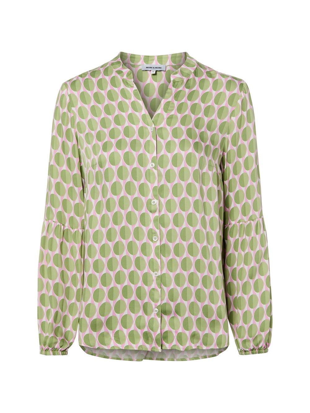 More & More Bluzka damska casual Kobiety wiskoza zielony|różowy|biały, 44