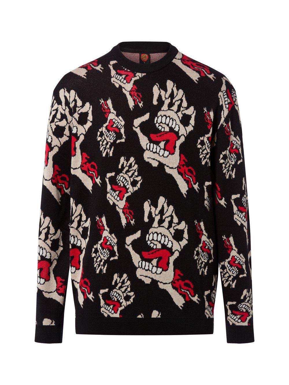 Santa Cruz Sweter - Bone Hands Mężczyźni Bawełna czarny, XXL