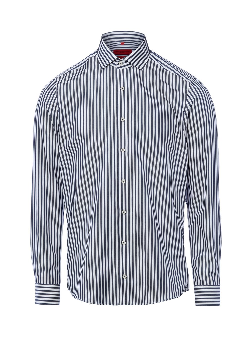 Finshley & Harding Męska koszula biznesowa - non-iron Mężczyźni Slim Fit Bawełna niebieski|biały, 38
