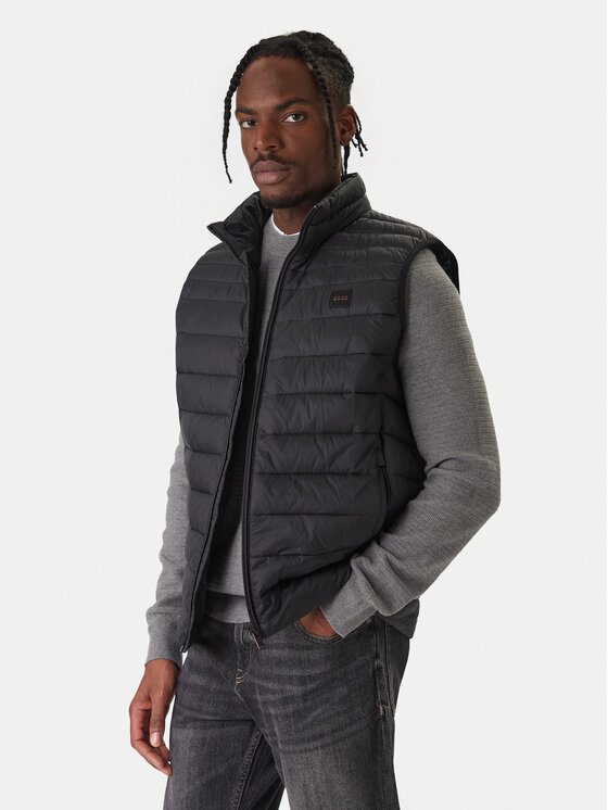 BOSS Bezrękawnik Odeno 50549243 Czarny Slim Fit