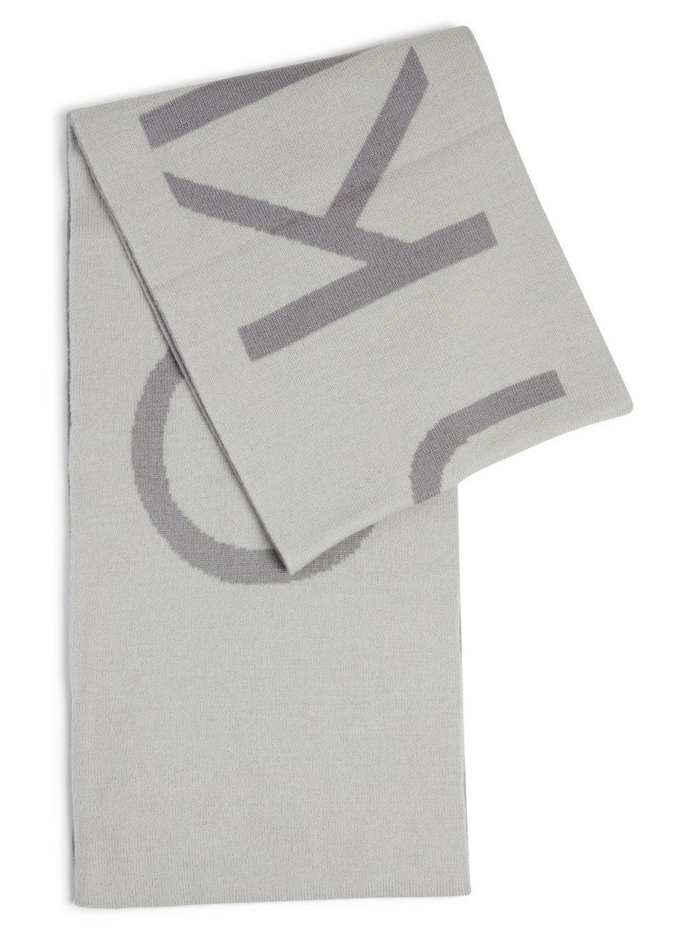 Calvin Klein Damski szalik z dzianiny z zawartością kaszmiru Kobiety Wełna szary, ONE SIZE