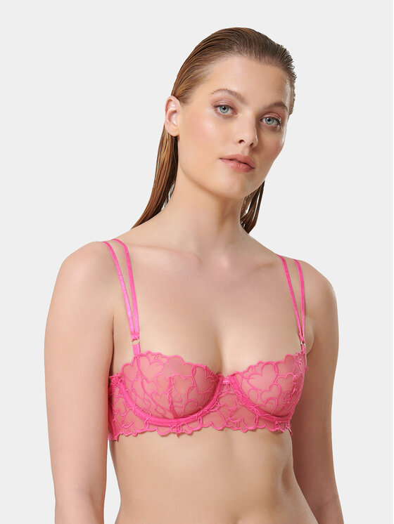 Bluebella Biustonosz z fiszbiną Valentina 42231 Różowy