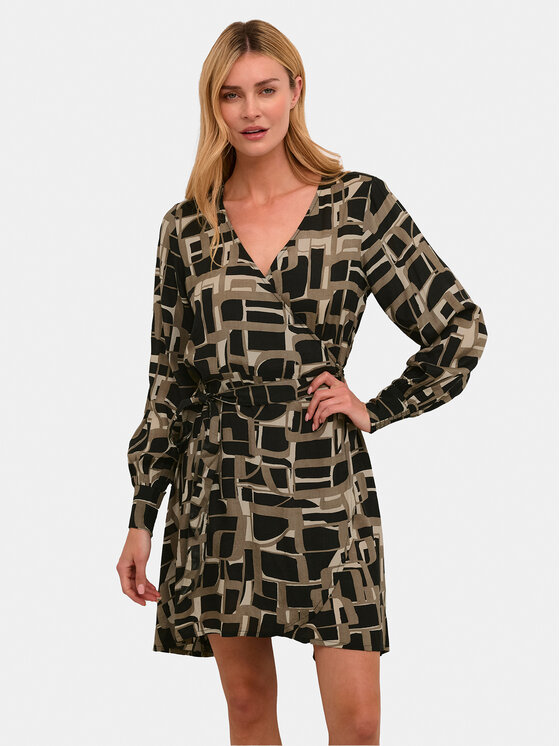 Kaffe Sukienka codzienna Tanya 10508240 Czarny Regular Fit