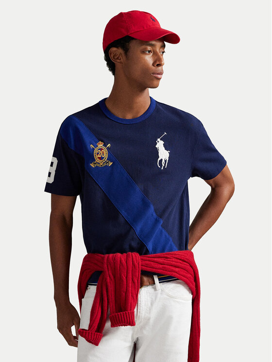 Polo Ralph Lauren T-Shirt 710981767003 Granatowy Regular Fit