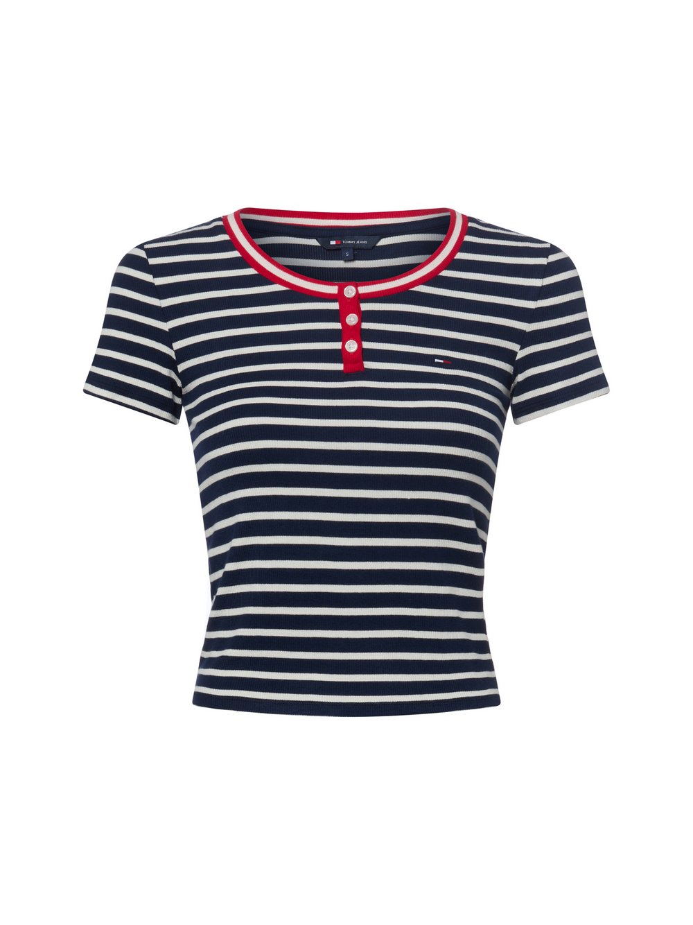 Tommy Jeans Koszulka damska Kobiety wiskoza niebieski|wielokolorowy, M