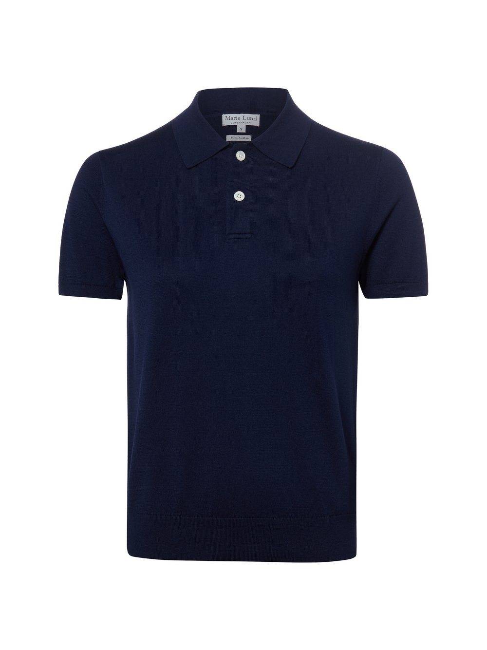 Marie Lund Damska koszulka polo z dzianiny Kobiety Bawełna (100%) niebieski, XL