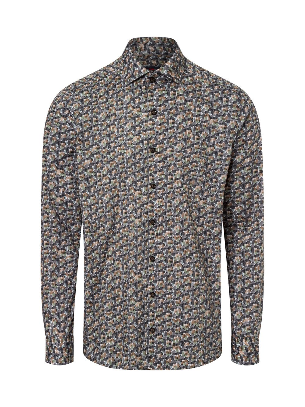 Finshley & Harding Męska koszula biznesowa Mężczyźni Slim Fit Bawełna zielony, 41