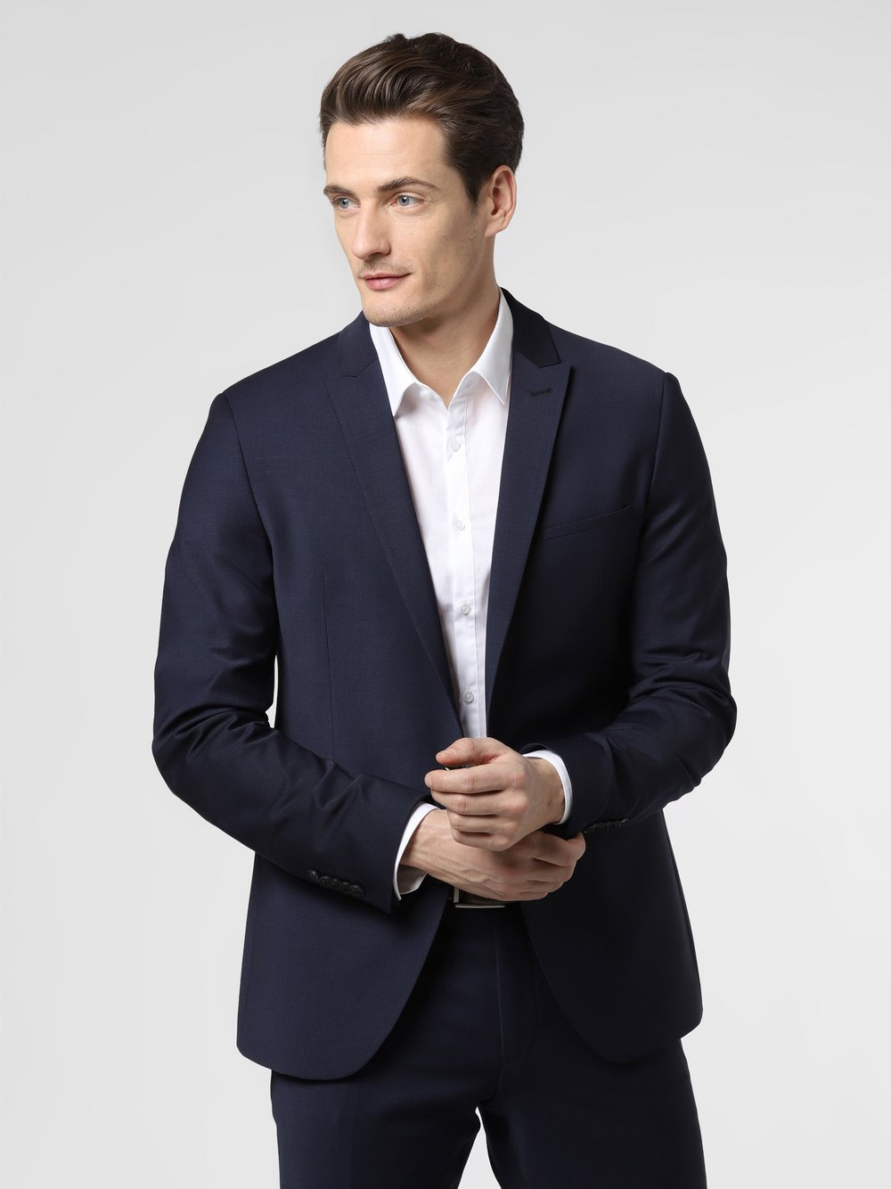 Drykorn Marynarka męska Mężczyźni Slim Fit Sztuczne włókno niebieski, 46