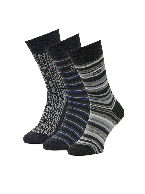G-Star Raw Stopki AS_G-STAR_W_047_SS25 (3-PACK) Czarny