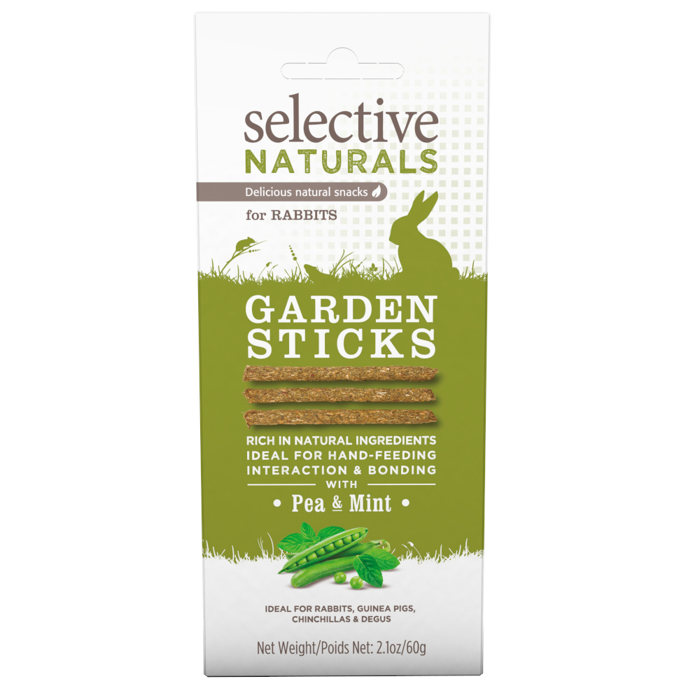 Selective Naturals Garden Sticks dla królików - 2 x 60 g