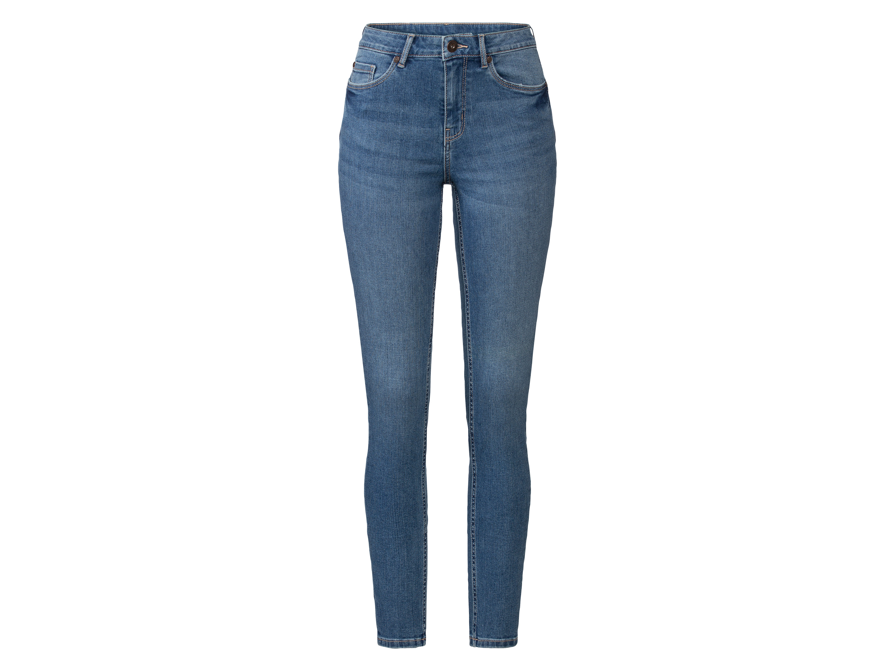 esmara® Jeansy damskie z bawełną, Super Skinny Fit (Jasnoniebieski, 34)