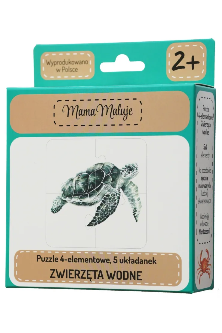 Puzzle 4-elementowe Zwierzęta wodne