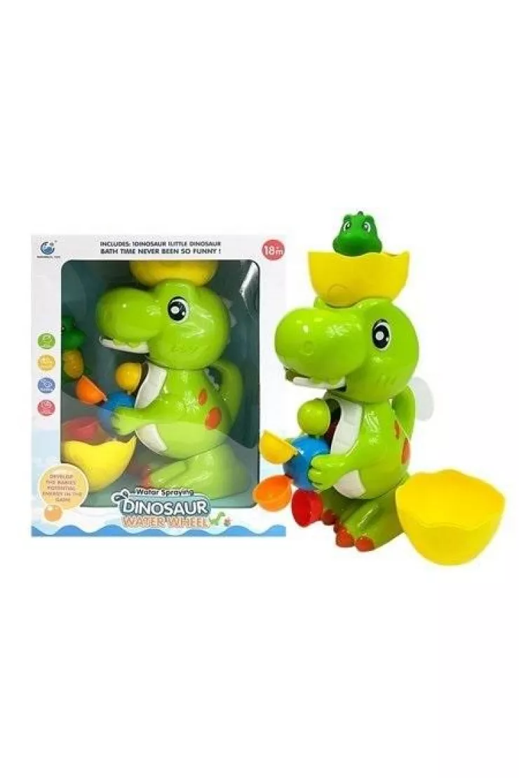 Kąpielowy dinozaur młynek tryskający wodą