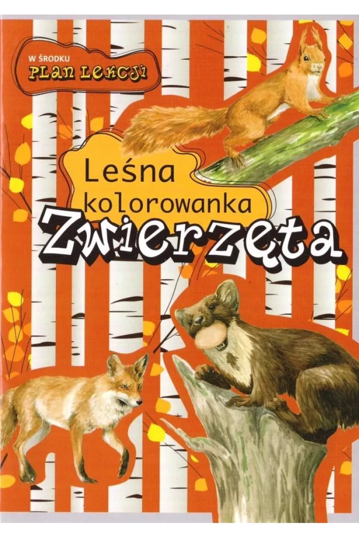 Leśna kolorowanka. Zwierzęta miniaturka