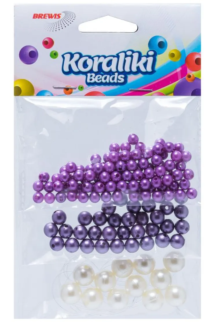 Koraliki do nawlekania 3 kolory 36g