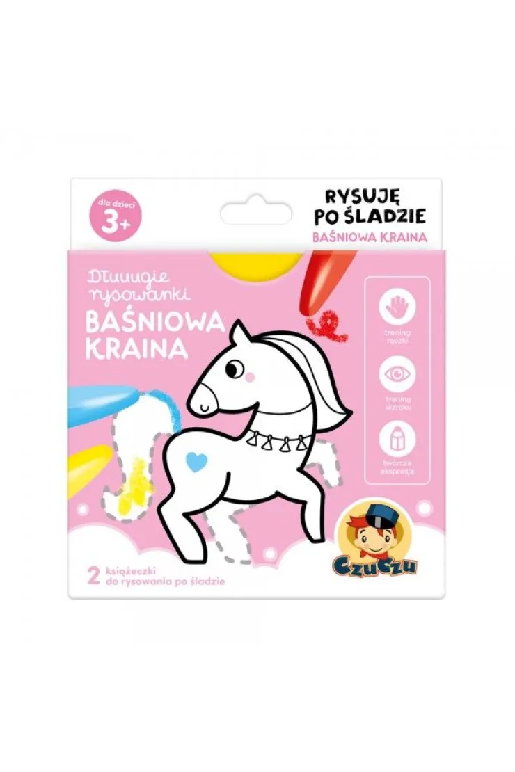 CzuCzu Dłuuugie rysowanki Rysuję po śladzie Baśniowa kraina 3+